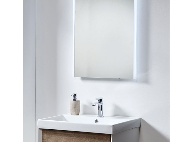 Warwick Mirror with Integrated Side Lights, Anti-Mist Pad & Sensor Switch - 500 x 700mm